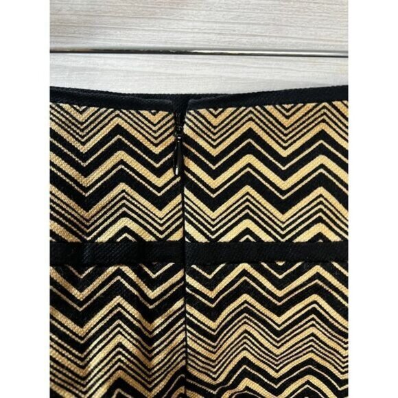 LOFT Skirt Pencil Short Skirt Lined Black‎ Brown 4P - Picture 2 of 5